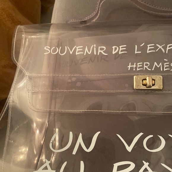 Authentic Hermes Clear Kelly Tote - Picture 8 of 16